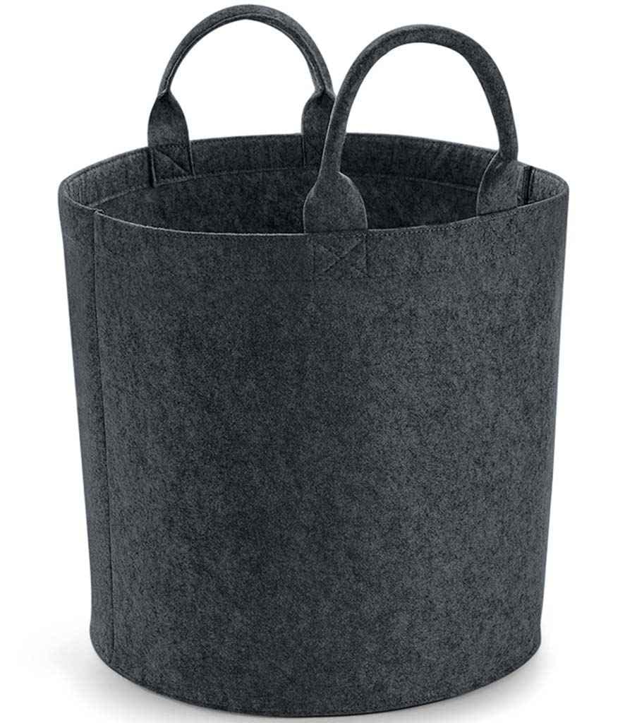 Bag Base Unisex Gris Felt Polyester Laundry Basket