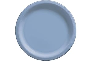 Pastel Blue Round Paper Plates - The Perfect Choice for Picnics, Parties, and Celebrations