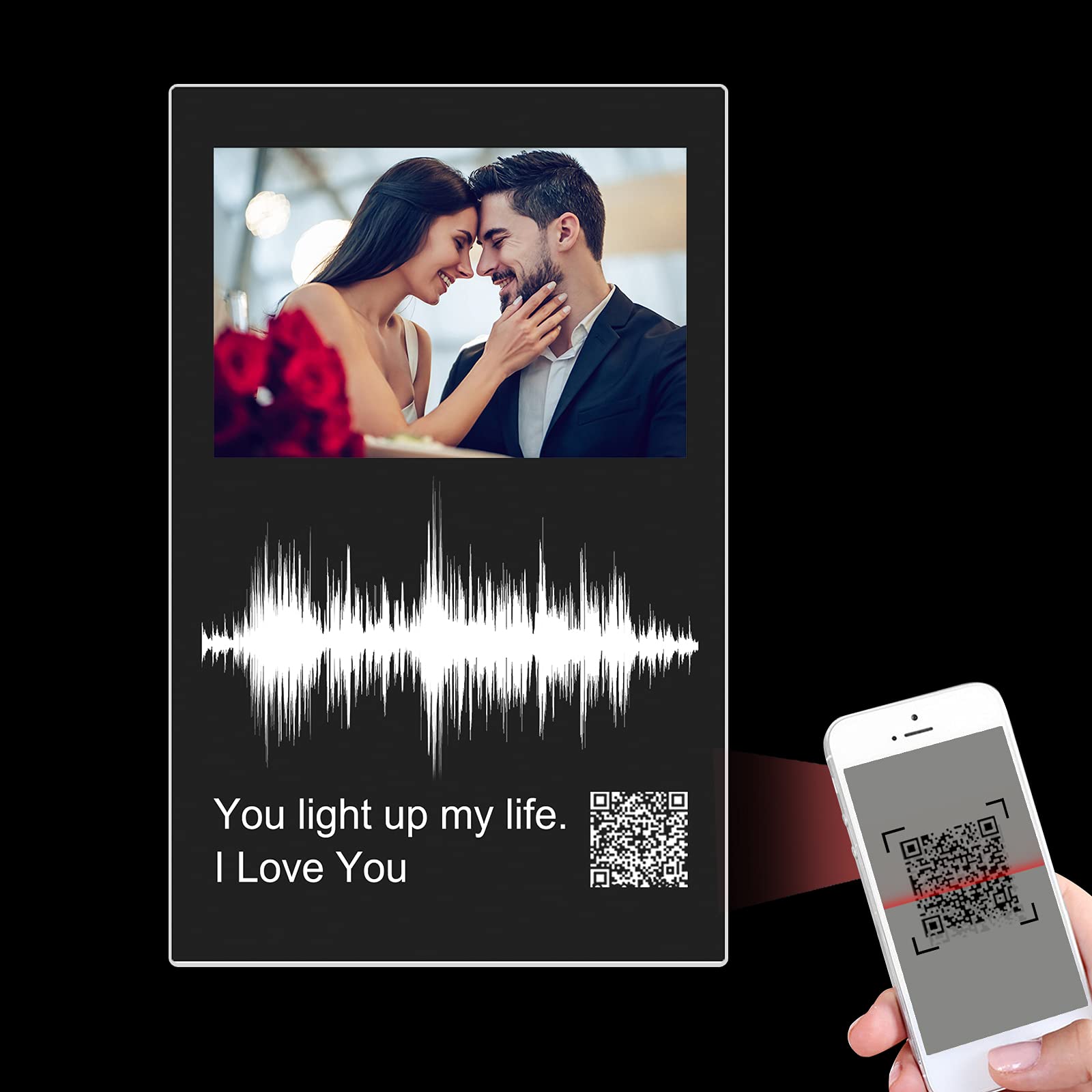 Amazon.com: Soundwave Art Custom Gifts Personalized QR Acrylic