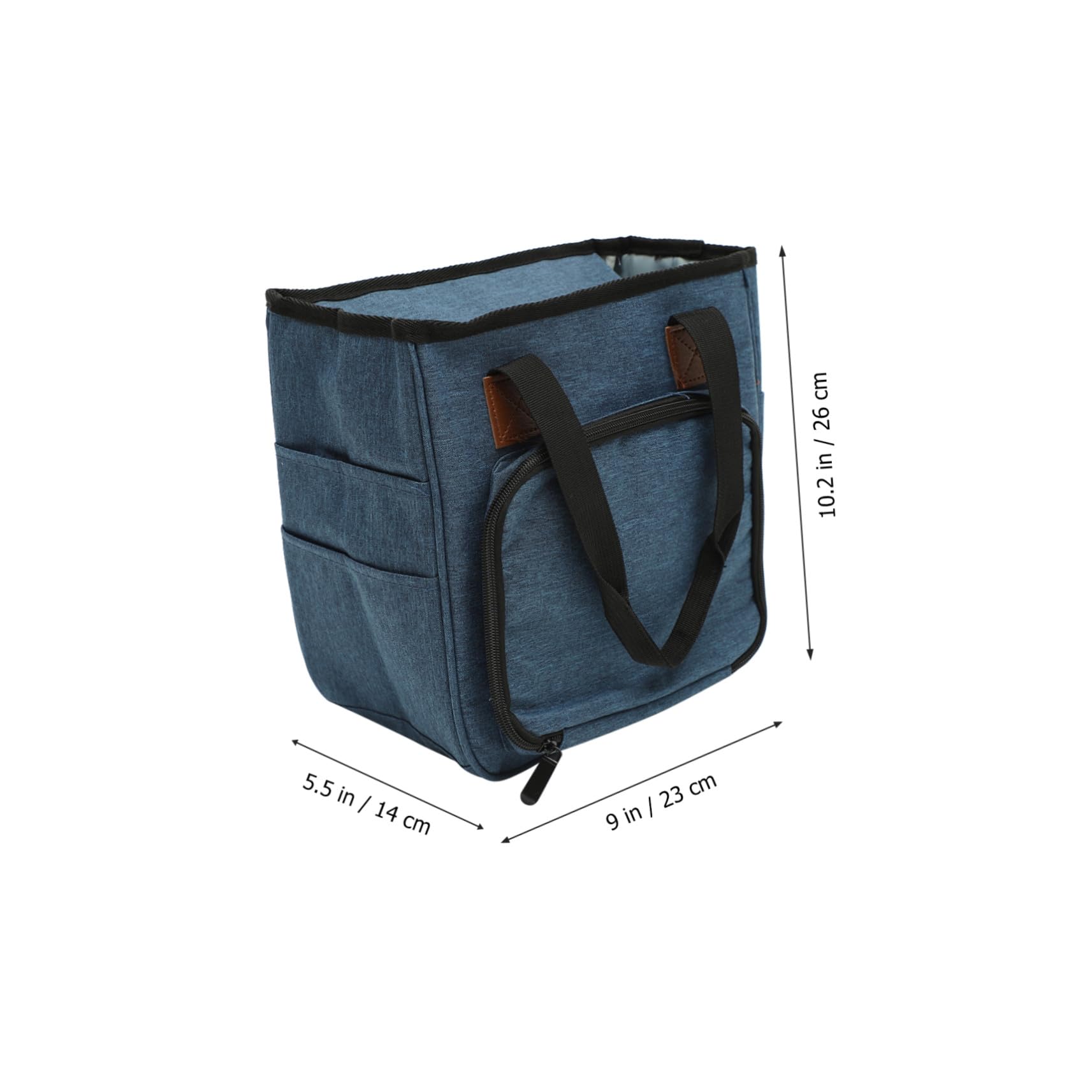 Homoyoyo Häkeltasche für Aufbewahrung Garnhalter Tasche mit Organizer für Häkelwerkzeug Strickwerkzeugtasche Tragbare Garnbeutel aus Strapazierfähigem Material