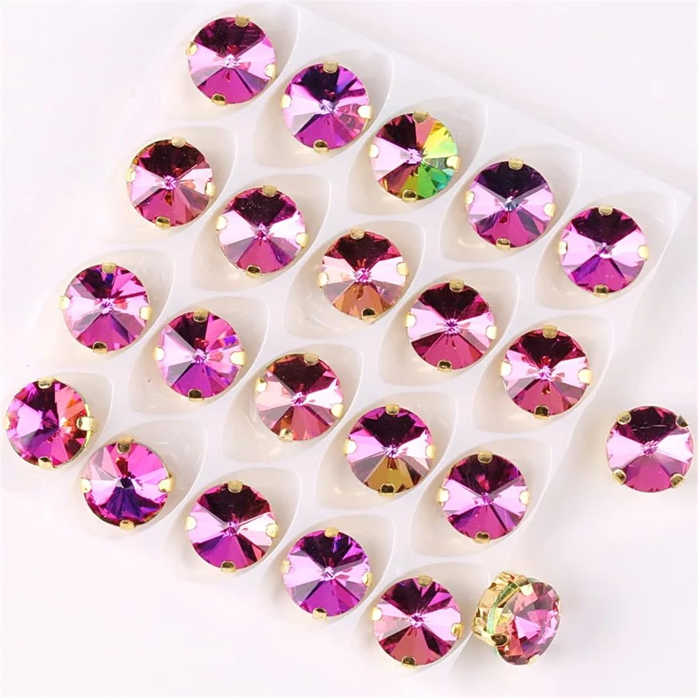 Pietre Di Vetro Rivoli AB Tutte Le Dimensioni, Con Retro - Foto 9