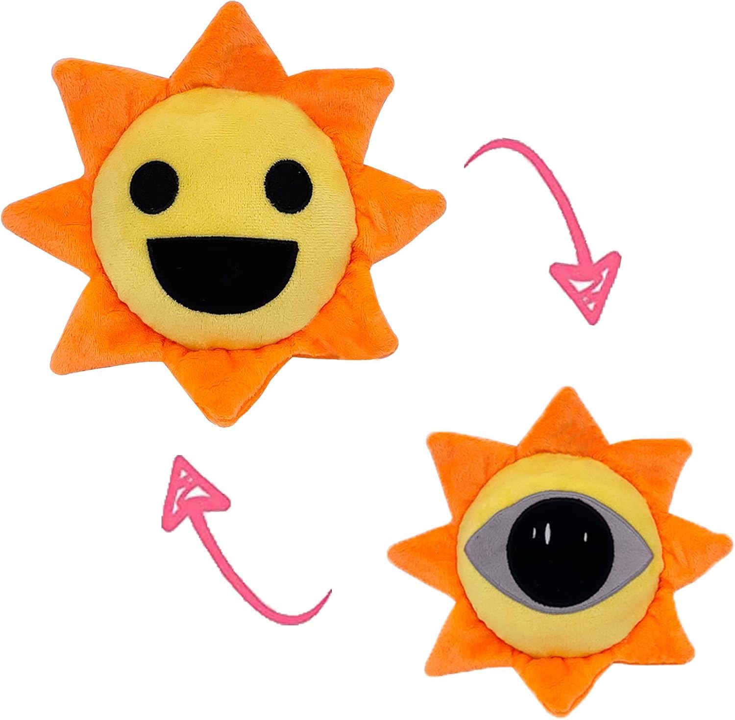 Sprunki Game Plush, Sprunki Toys Plush,Soft Stuffed Animal Pillow Doll Christmas Birthday Gifts for Adult Kids(Orange Yellow)