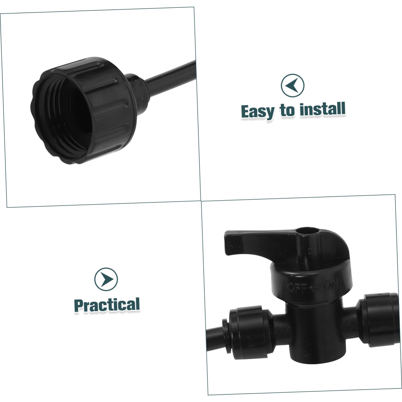 ibasenice Système de Brumisation Extérieur en Abs et PP Refroidissement Haute Efficacité sur Pied Compatible Tuyau Jardin 3/4 Pouces pour Activités de Plein Air