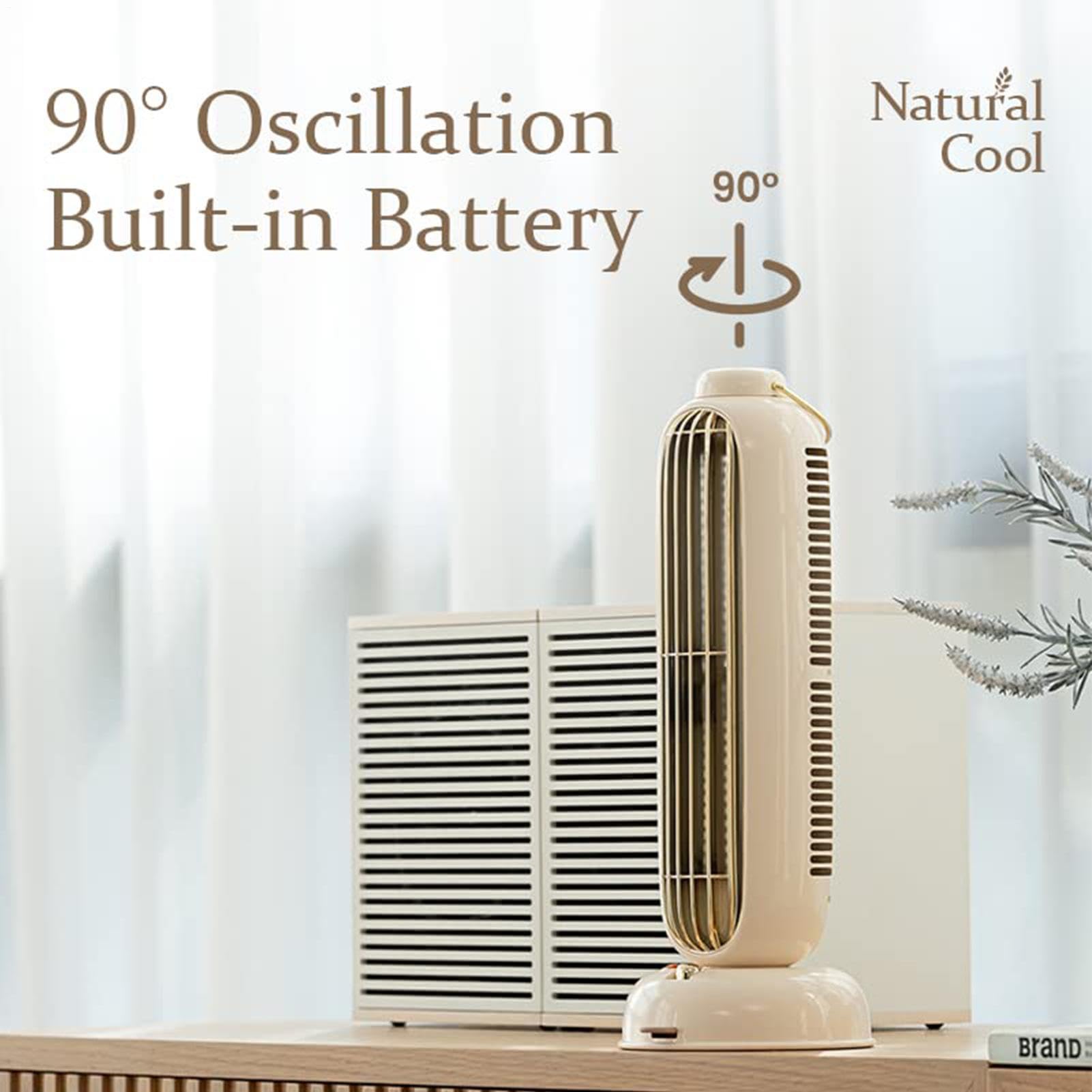Ventilatore a torre per camera da Design Senza Pale A 3 Velocità E Bassa | Ventilatore Oscillante Da Per Camera Da , Ufficio, Soggiorno, Dormitorio, Casa, Interno, Scrivania, Sonno