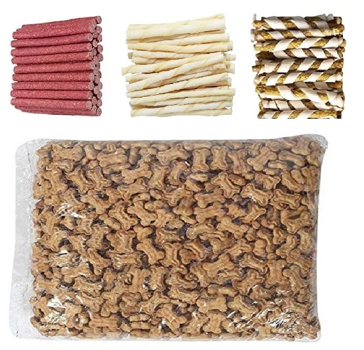 RvPaws Dog Treat Food Combo (500 GM Spiral Chicken Munchy + 500 GM White Chew Stick + 500 GM Mutton Munchy + 1000 GM Dog Biscuit) - 2.5 Kg (B0B6CSDNMB) Amazon Price History, Amazon Price Tracker