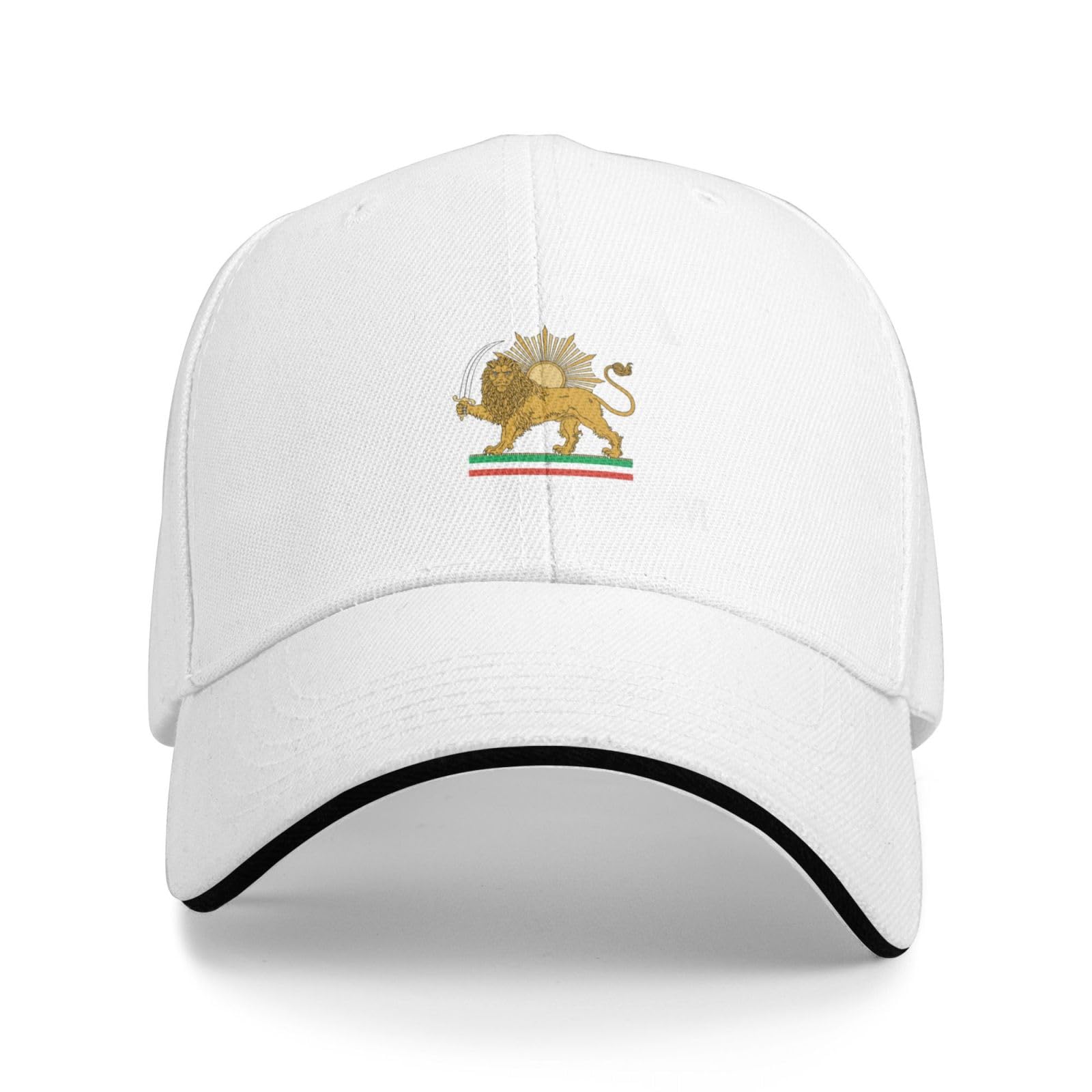 KWQDOZF Miga King Reza-Pahlavi Make Iran Great Again Hat Trucker Cap for Men Women White