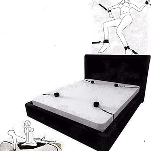 Restricciones de cama de tamaño King para tobillos y barra de muñeca, correas de cama tamaño King para colchón y cama, kit de servidumbre para