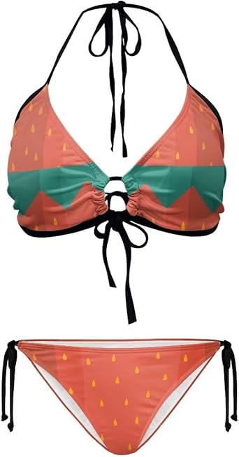 YEXIATODO Triangle Bikini Sets for Women Thong Bikini String Bikini 2 Piece Swimsuit Bathing Swimwear Cheeky Bathing Suits
