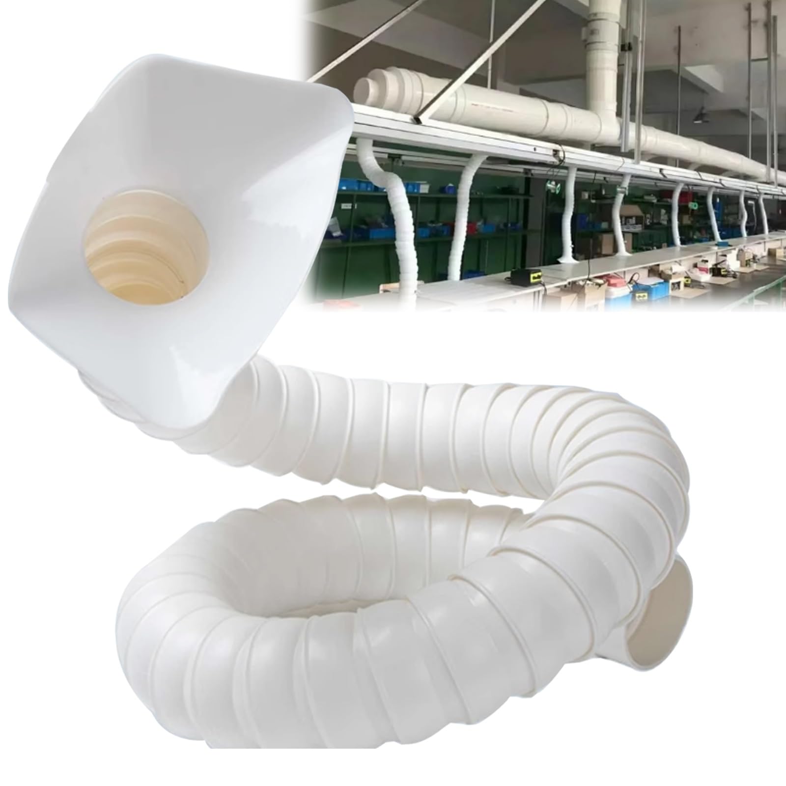 Bras de collecte pour assainir l'air avec les tuyaux gonflables industriels de 2 pouces