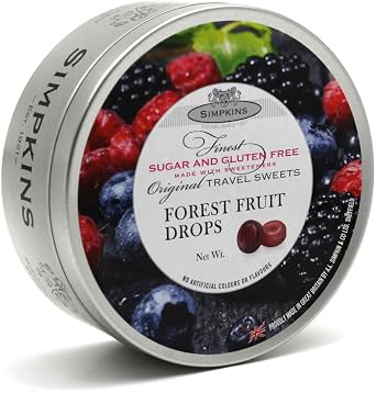 Simpkins Sugar Free Forest Fruit Travel Sweets 150g PACK OF 2