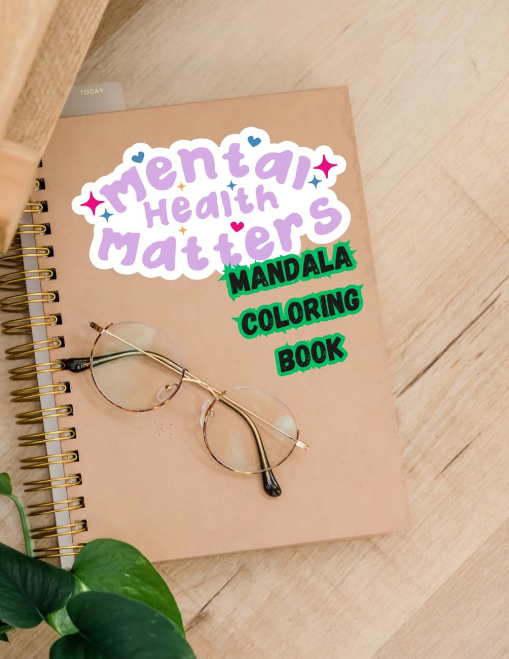 Find Your Center in the Middle of the Chaos: A Mandala Quote Book for Mental Wellness: A Mental Health Coloring Journey for Teens and Adults: Meditative Mandalas and Empowering Quotes