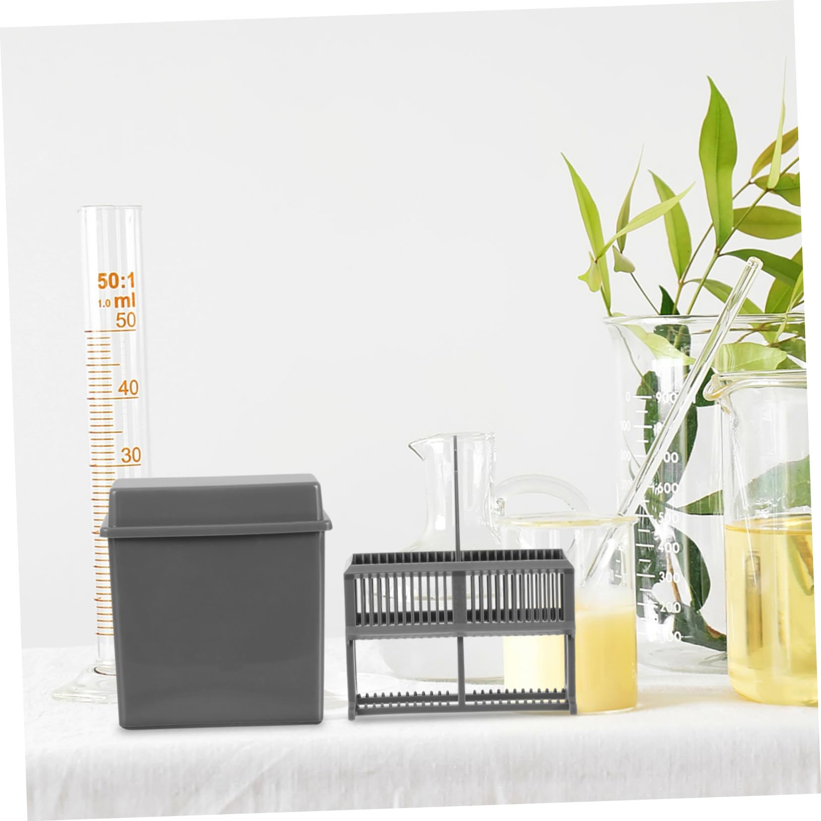 Anneome 3sets Rastrelliera Per Vetrini Da Microscopio Barattolo Per Colorazione Riutilizzabile Per Laboratori e Istituti Ricerca