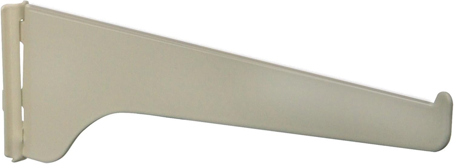 Knape & Vogt 180ALM 8" Shelf Brackets, 8", Almond