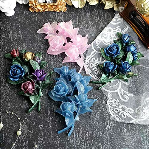 3D Rose Flower Silicone Fondant Mold Soap Mold Cake Topper Chocolate Candy Mold Epoxy Resin Decorative Craft Jewelry Making Mould Polymer Clay Mold Pastry Baking Tools #TOP5