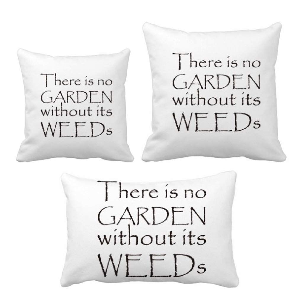 Housse de coussin avec citation jardin décoration maison taie oreiller canapé