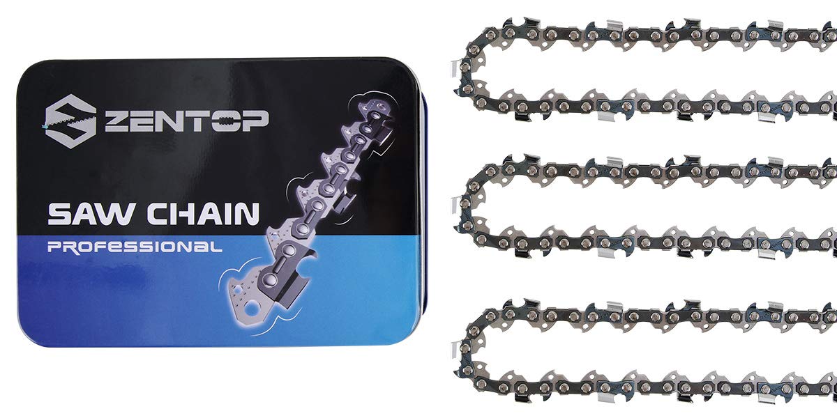 Buy Zentop 14Inch 3 Pack Chainsaw Chain 3/8" LP Pitch .050" Gauge 52 Drive Links Wood Cutting