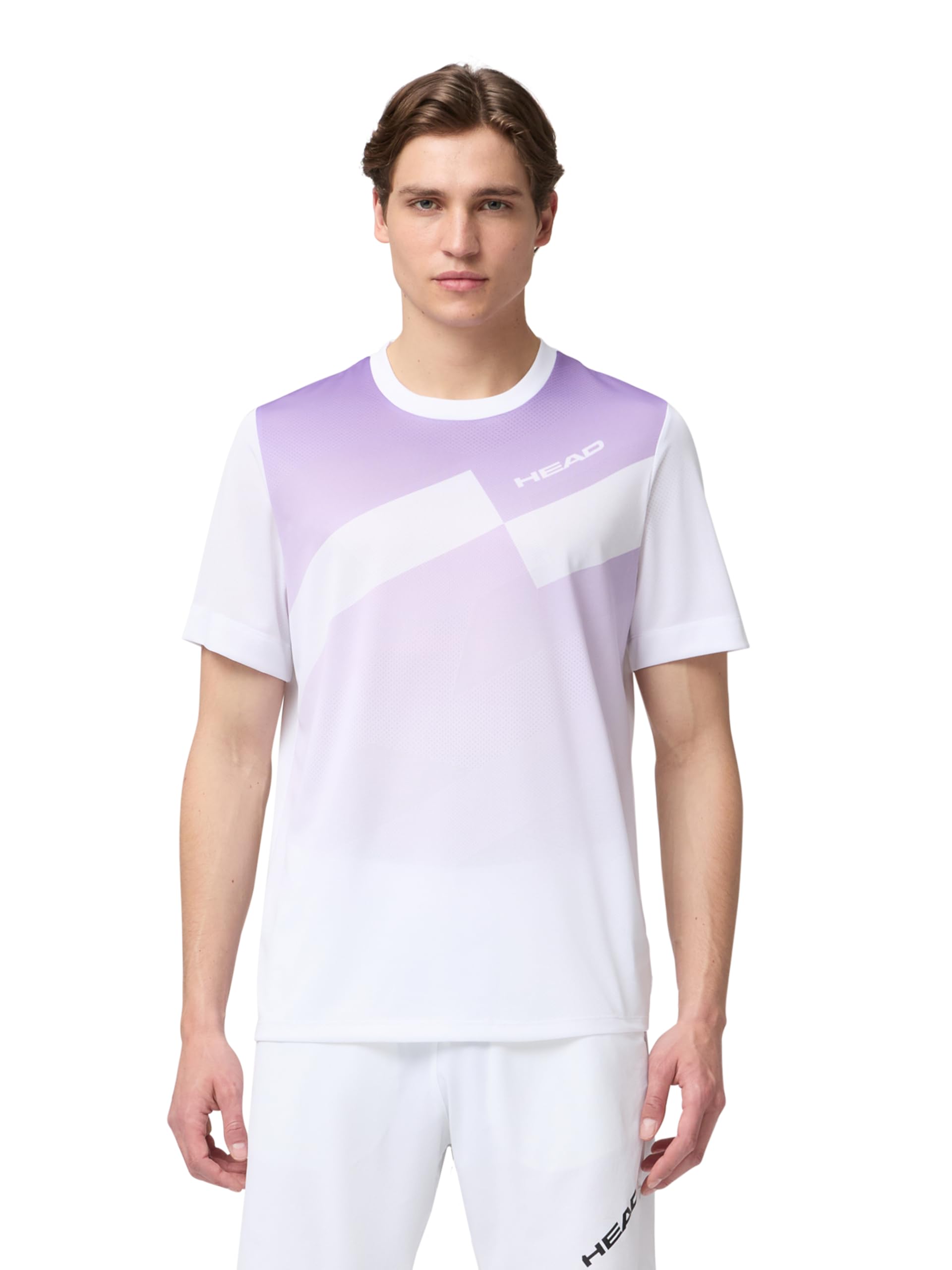 Men’s Pro Performance T-Shirt – Engineered Jacquard Fabric with Moisture Wicking, Ventilated Athletic Tennis Top