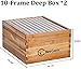 BeeCastle 10 Frame Langstroth Bee Hive Coated with 100% Beeswax Includes Beehive Frames and Waxed Foundations (2 Deep Boxes & 2 Medium Boxes)