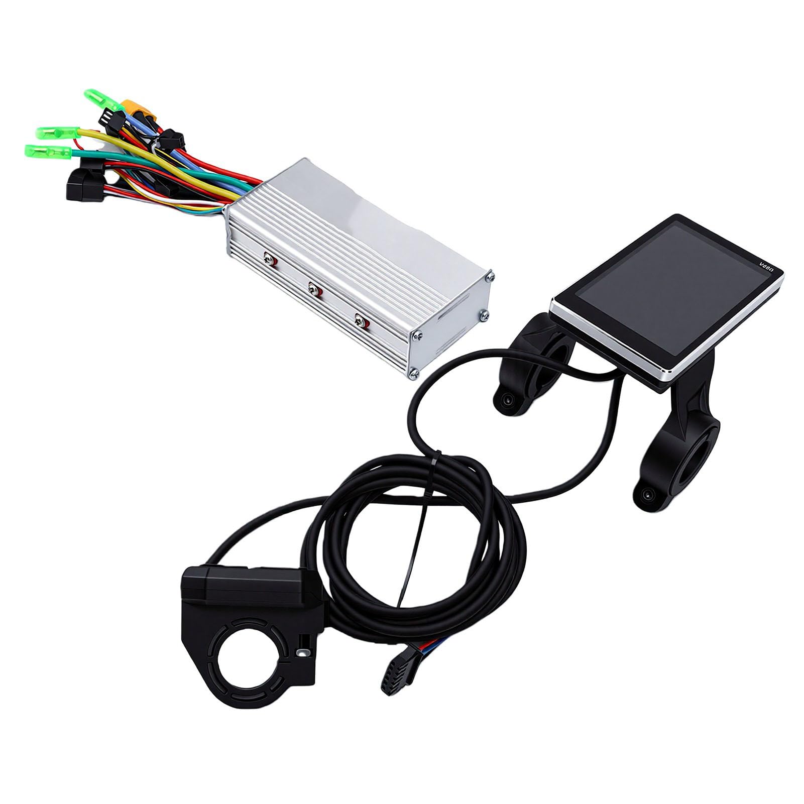 Generic Controller per Bici Elettrica Brushless da 500 W con Display LCD, funzionalità Avanzate e Protezione Intelligente Guida, Perfetto per Pendolari e Appassionati, Design Impermeabile