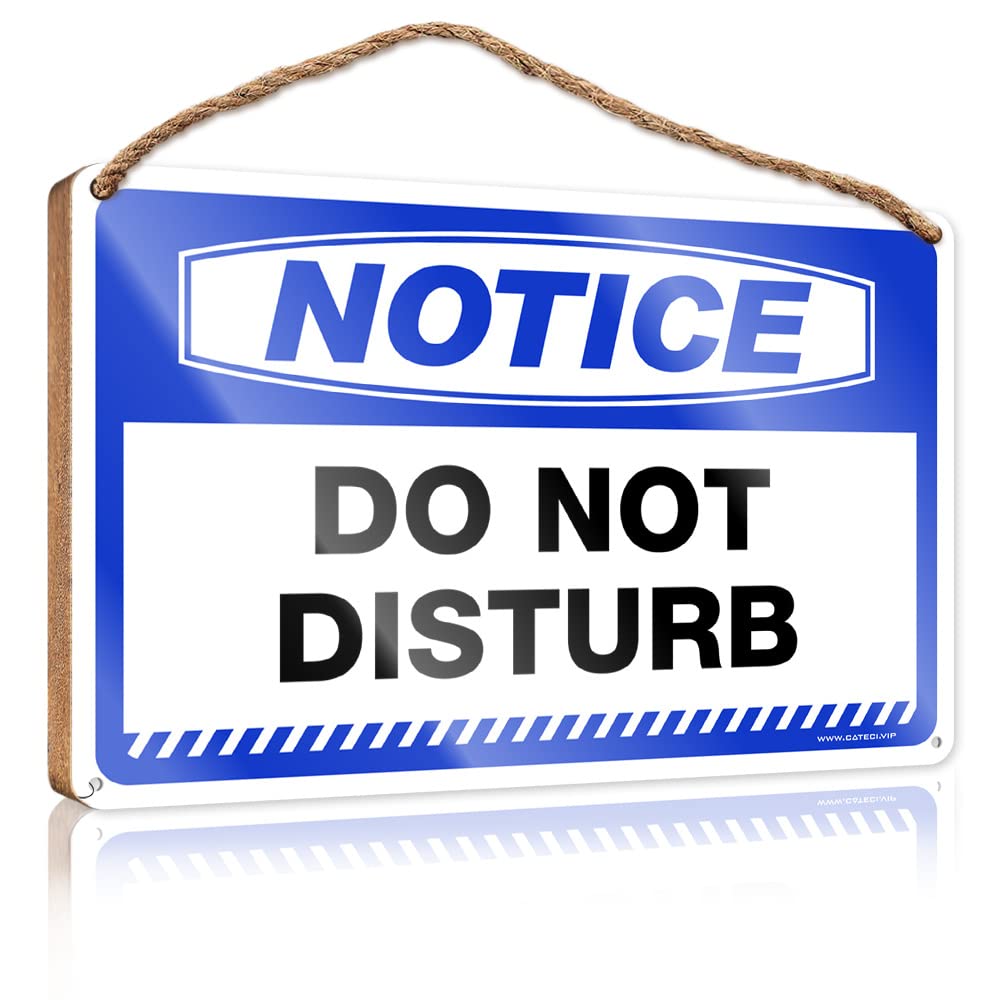DTHA Rustic Bathroom Signs Notice Do Not Disturb Wooden Sign Kitchen Wall Art Wooden Hanging Sign(23X35CM)