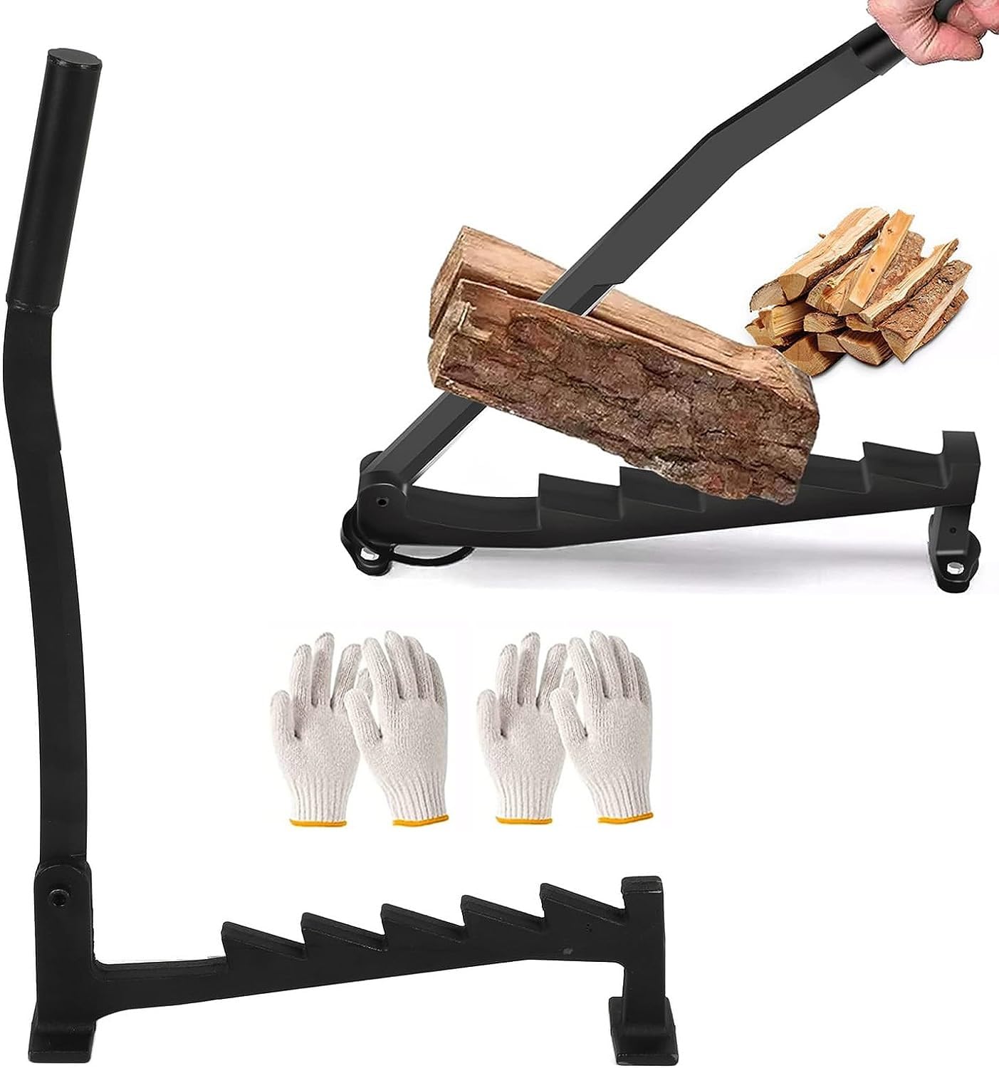 Fendeur de Bois Tendre Mural, fendeur de Bois de Chauffage Manuel Portable, Coupe-Bois de Chauffage Manuel en Acier à Haute teneur en Carbone, fendeur de bûches pour intérieur extérieur