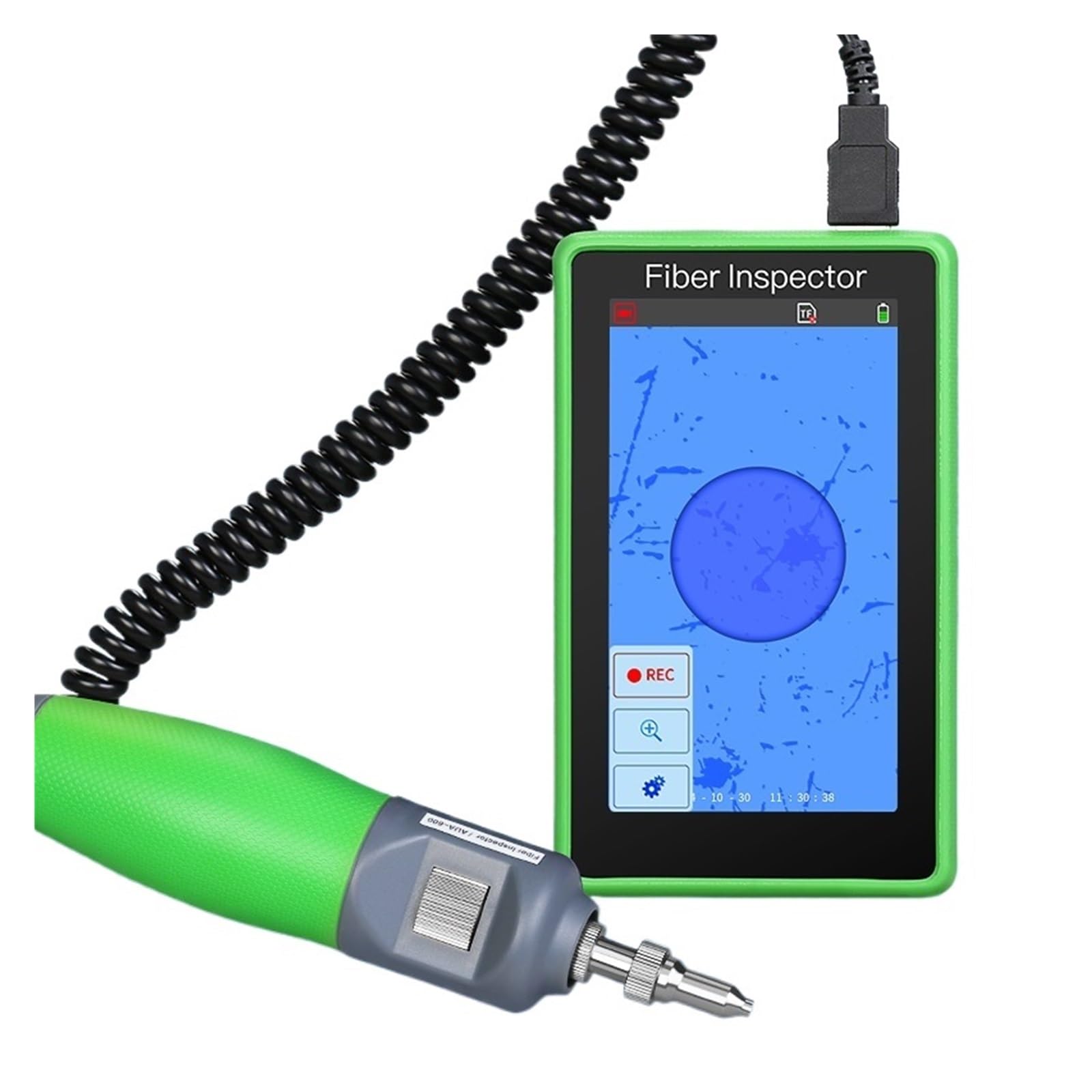 otdr Optical Fiber End Face Detector Video Display Probe 400X Microscope SC FC ST LC Interface Inspect Tool(Support UPC and APC)
