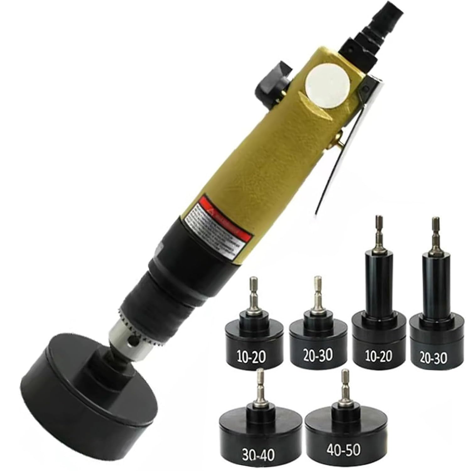 FHRKA Pneumatic Bottle Capping Machine, Handheld Bottle Screw Cap Tightener Torque, 2500rpm Adjustable Speed Bottle Capping Sealing Machine