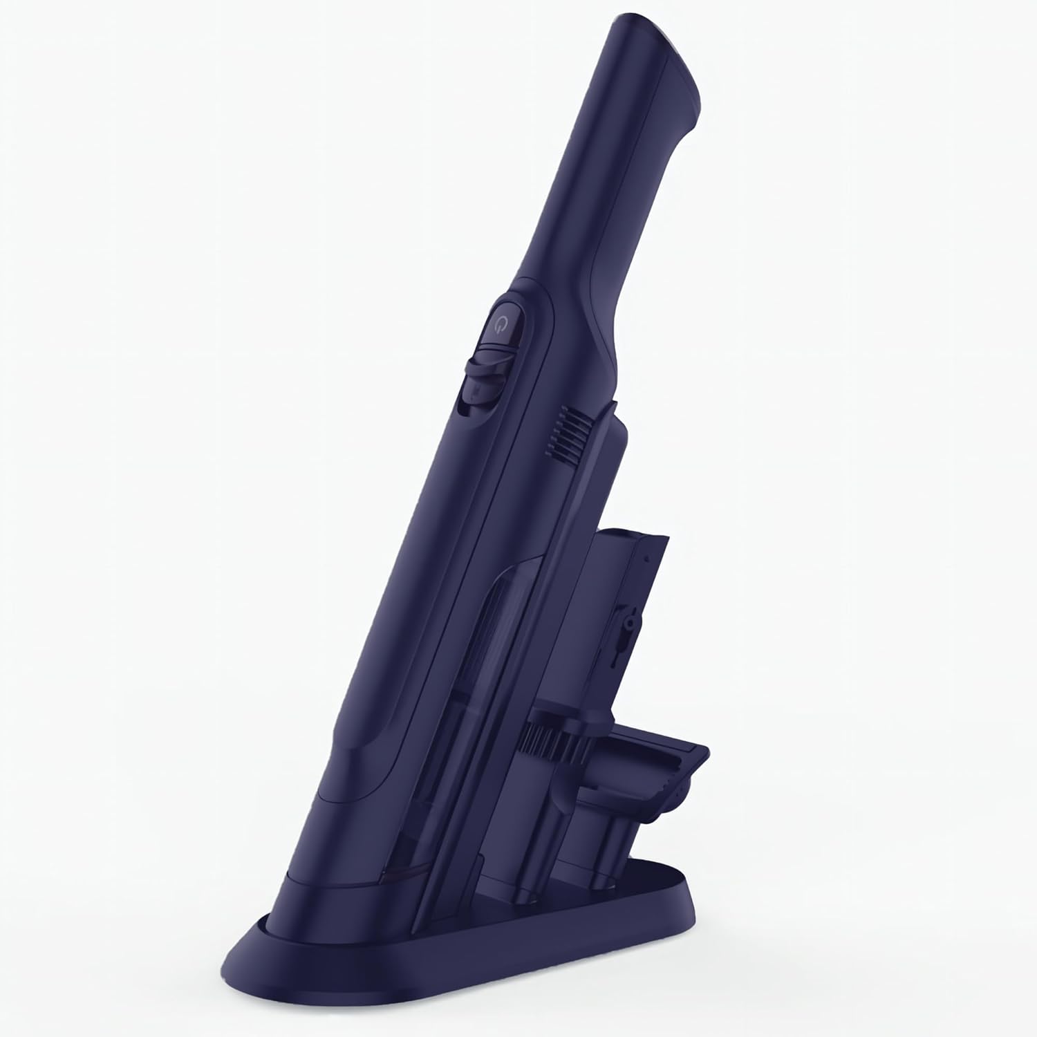 Handheld Vacuum Cordless, Lightweight 1.4lb with Powerful Suction, Charging Dock, Single Touch Empty and Detachable Dust Cup, Portable Mini Car Vac for Home Office and Pet Hair (Grey Matte Silver)