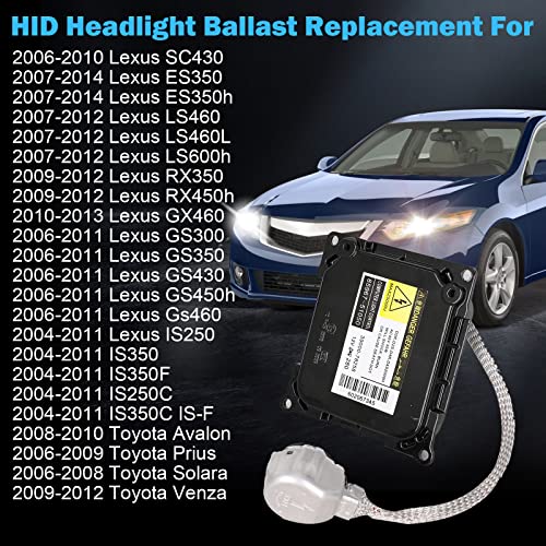 Xenon Hid Headlight Ballast Control Unit Compatible With Lexus Is250 Is350 Gs300 Gs350 Es350 Sc430 Rx350 Toyota Prius Avalon Solara Venza Replaces Kdlt003 Ddlt003 85967-53040 85967-24010 85967-52020 #TOP1