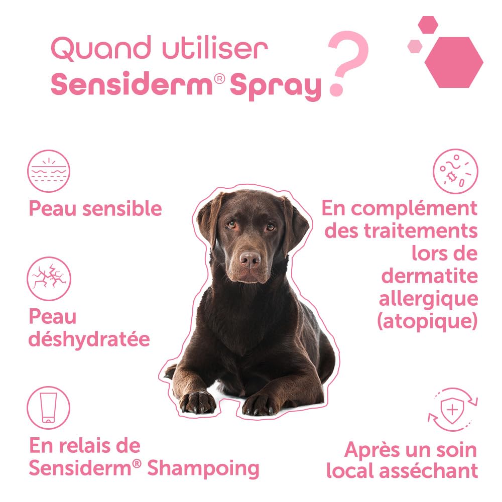 MP Labo Sensiderm® Spray 300 ML - Hydratant et apaisant - Technologie Skin Barrier Protect™ - Chien et Chat