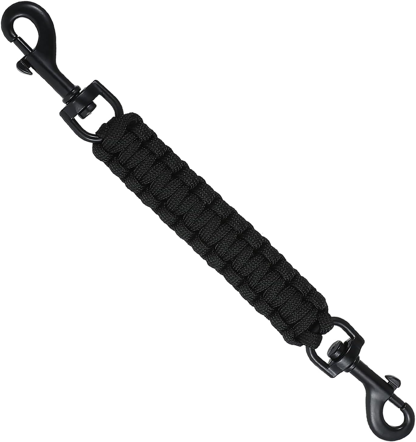 Clip de seguridad para collar de perro con cierres dobles y conectores de correa de arnés sin tirones, hecho a mano, correa de seguridad de seguridad, cierre de doble extremo para arnés de