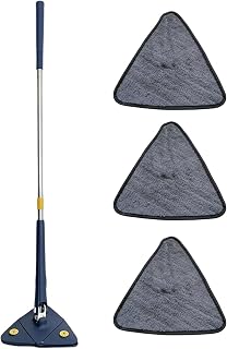 Triangle Mop | 360° Rotatable Adjustable Cleaning Mop | Shine Mop Triangle Mop for Cleaning | Telescopic Magic Mop for Floor Ceiling Corner Glass Car