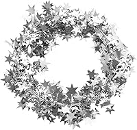 Vista 10 de Guirnalda de oropel brillante con alambre, guirnalda metálica de Navidad de estrella pequeña para árbol de Navidad, hogar, boda, fiesta, adorno