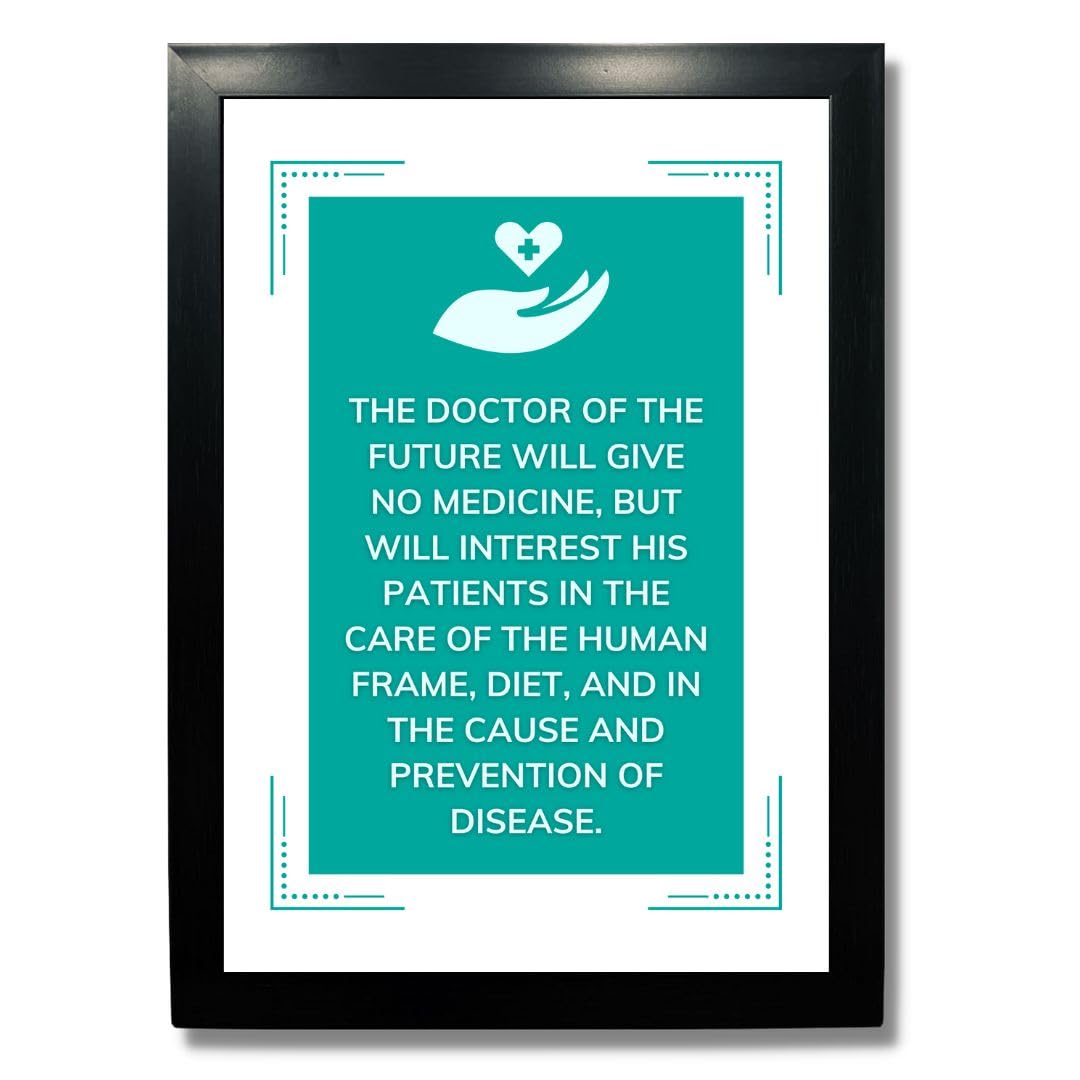 Motivational Doctor Quotes - Framed Art Print -8 Motivational Doctor Quotes - Framed Art Print -8
