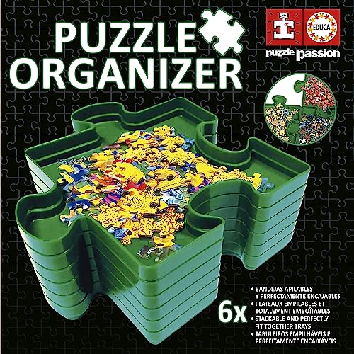 Educa 19577, Puzzle Organiser for Practical Sorting and Storing of Puzzle Pieces, Stackable Sorter - Image 3