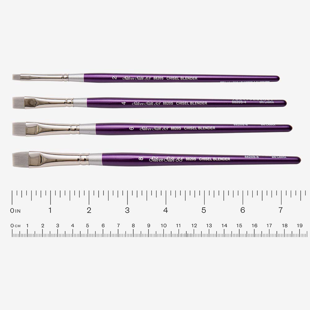 Amazon.com: Silver Silk 88® Silver Synthetic Chisel Blender