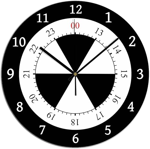 Reloj de pared militar Time de 12 horas de madera, reloj redondo de madera, decoración de pared, reloj de pared decorativo de 10 pulgadas, reloj de