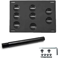 Vista 3 de Xotic Tech - Gancho de remolque para placa de matrícula compatible con Jaguar XF 2009 en adelante, XE 2017 en adelante (negro)