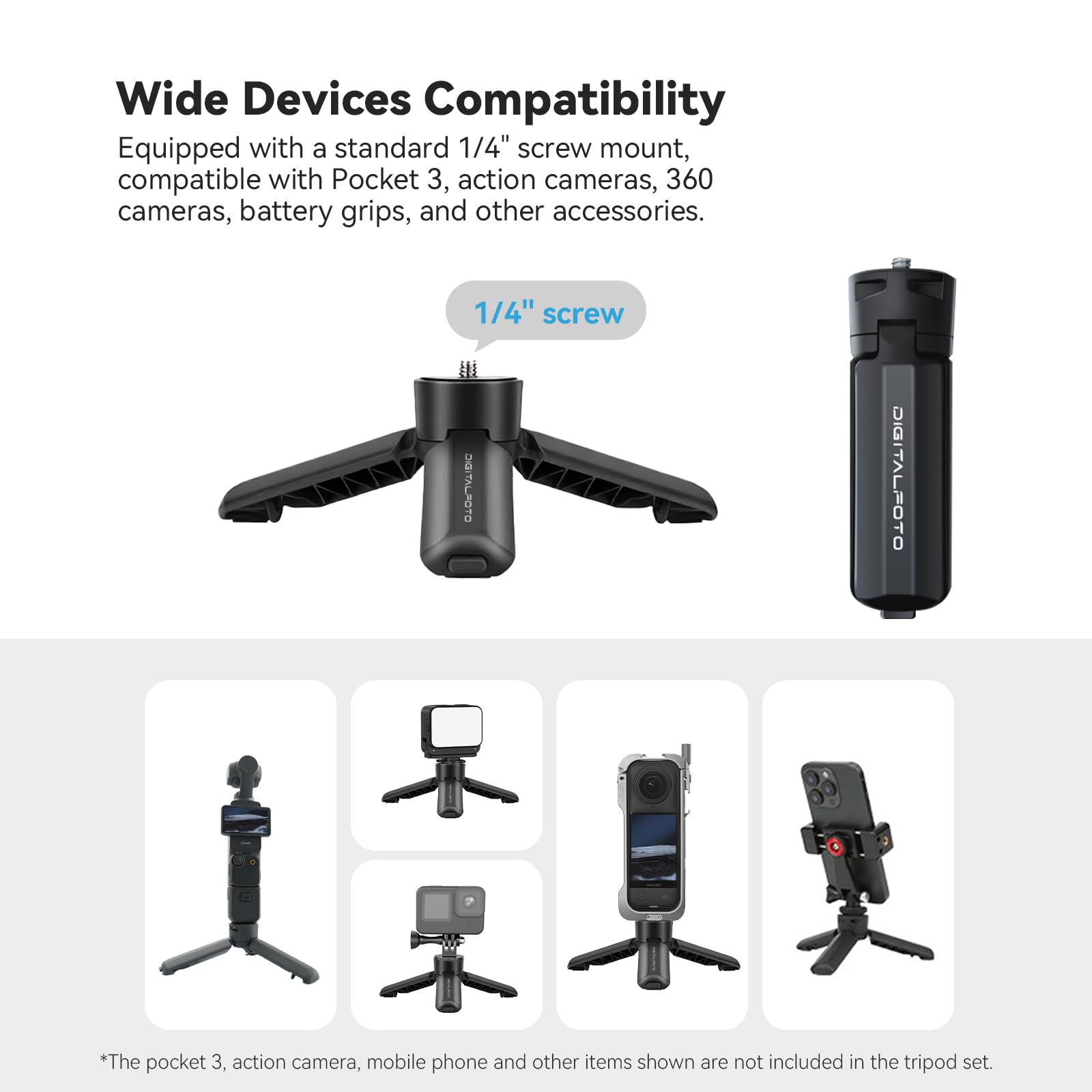 Amazon | POP-1 自動オープンミニ三脚 DJI Osmo Pocket 3/4/4P/Luna用