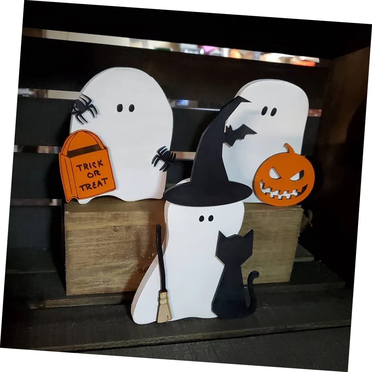 XQMMGO Lot De 3 Décorations Fantômes D'Halloween Pour L'intérieur - En