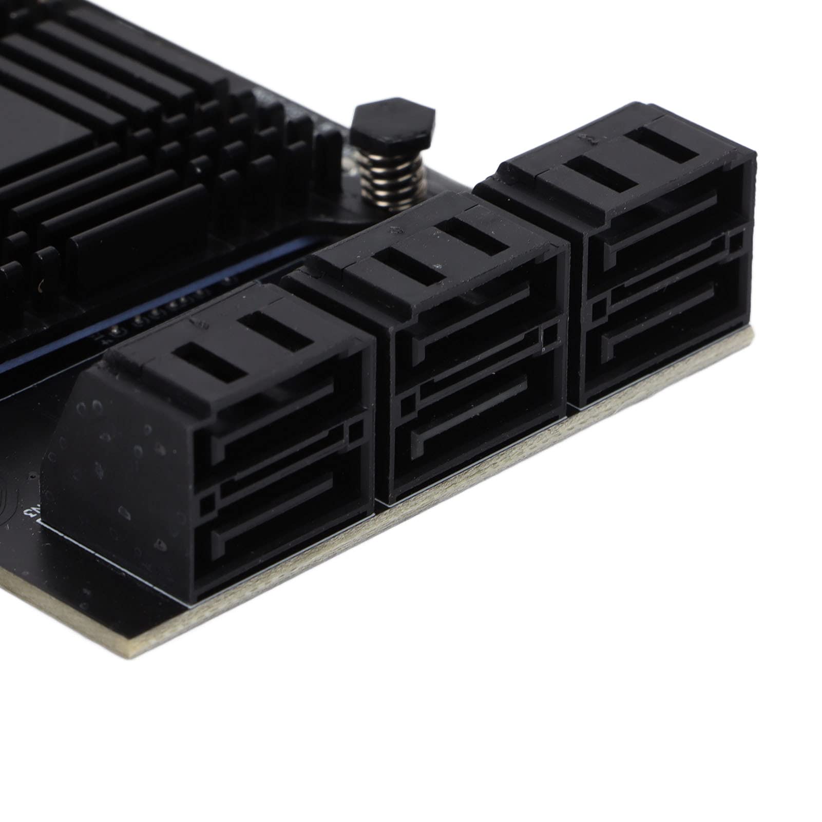 Karta SATA PCI E, 6-portowy Układ ASM 7-pinowe Złącza Przyłączeniowe Karty Rozszerzeń Kompatybilne z SATA I/II dla 7 32/64-bit, dla XP/Vista, dla 8/10, dla Linux