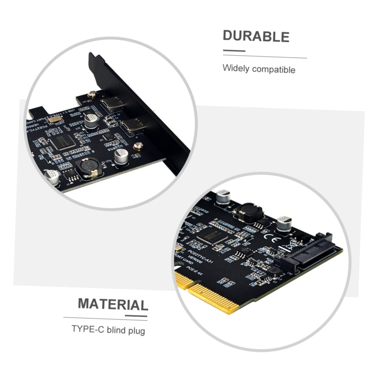 Angoily Expansion Card Dual Type- Fast Data Transfer Pci Adapter for Computer Compatible Winxp Easy Installation