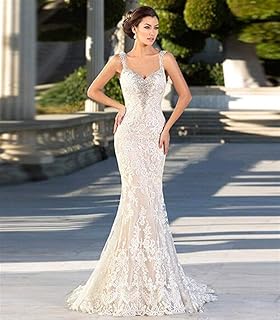 Stylish Simplicity Wedding Dress Mermaid Stylish Simplicity Wedding Dress Sweetheart Collar Back Lace Bride Dress White Ivory Custom Stylish Simplicity Wedding Dress Stylish Simplicity Wedding Dresse