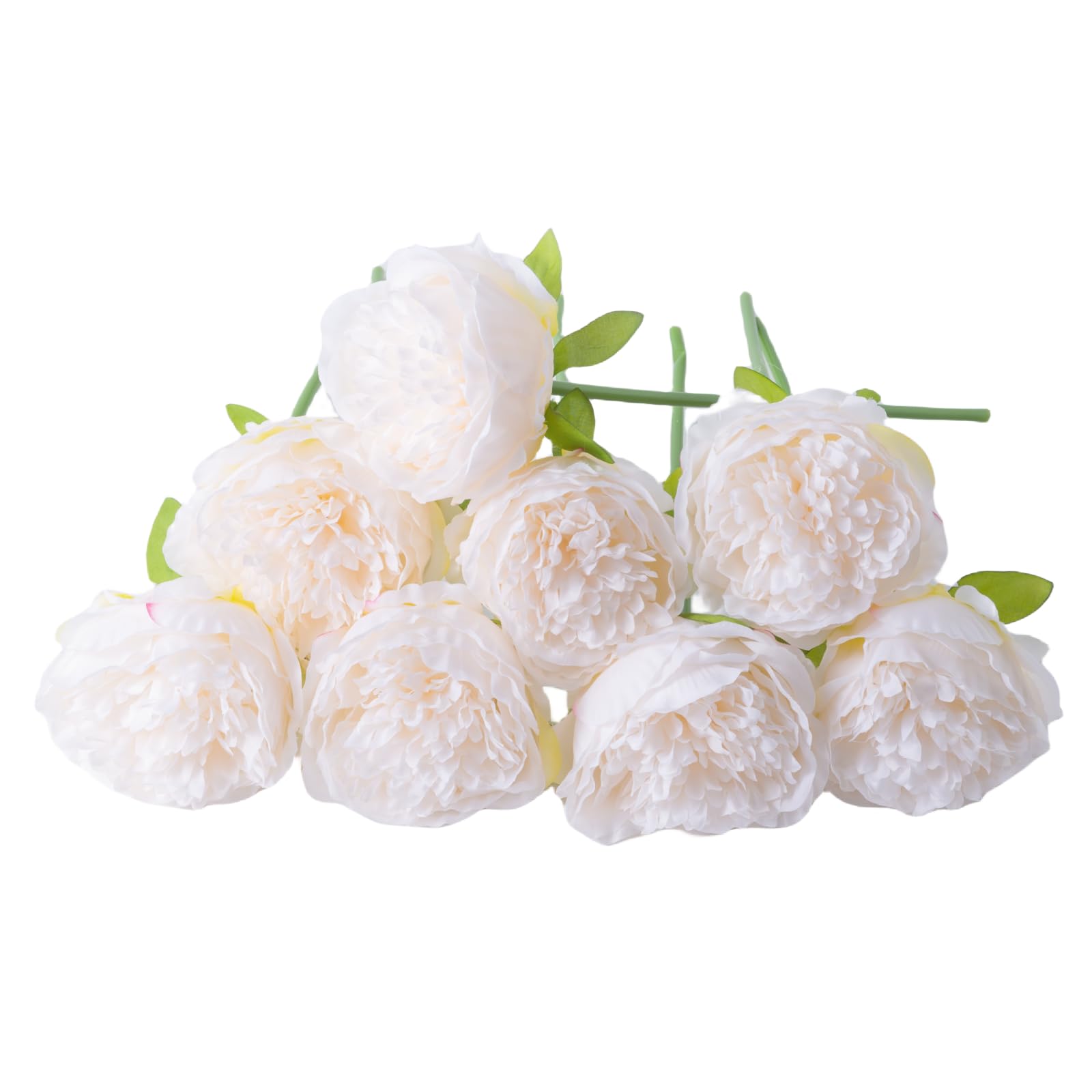 JOYHAZE 8 Pcs Artificial Peonies(No Vase) - Image 2