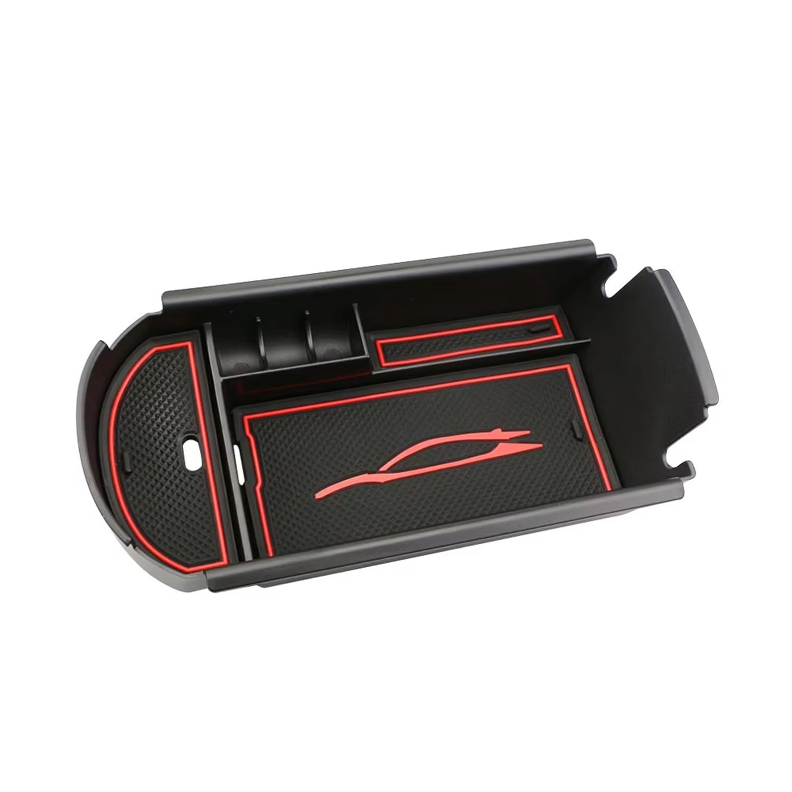 LVDLRAJJ Storage Organizer Compatible With Toyota For C-HR 2016 2017 2018 2019 2020 2021 2022 Car Armrest Box Storage Center Console Organizer Container Holder Box Accessories(Red)