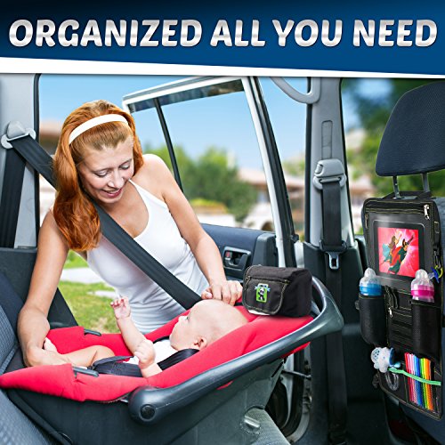Cartik 2 Pack Backseat Car Organizer For Kids, Babies And Toddlers, With Tablet Holder By Ipad Touch Screen, Fit To Baby Stroller, Large Storage, Kick Mat, Back Seat Protector, Organizer Ebook #TOP1