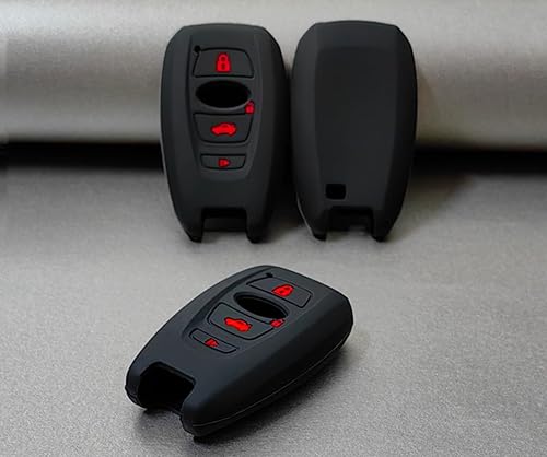 Miniatura 4 de Funda de goma de silicona para llavero compatible con Subaru Ascent BRZ Crosstrek Forester Impreza Legacy Outback WRX WRX STI XV Crosstrek negroazul