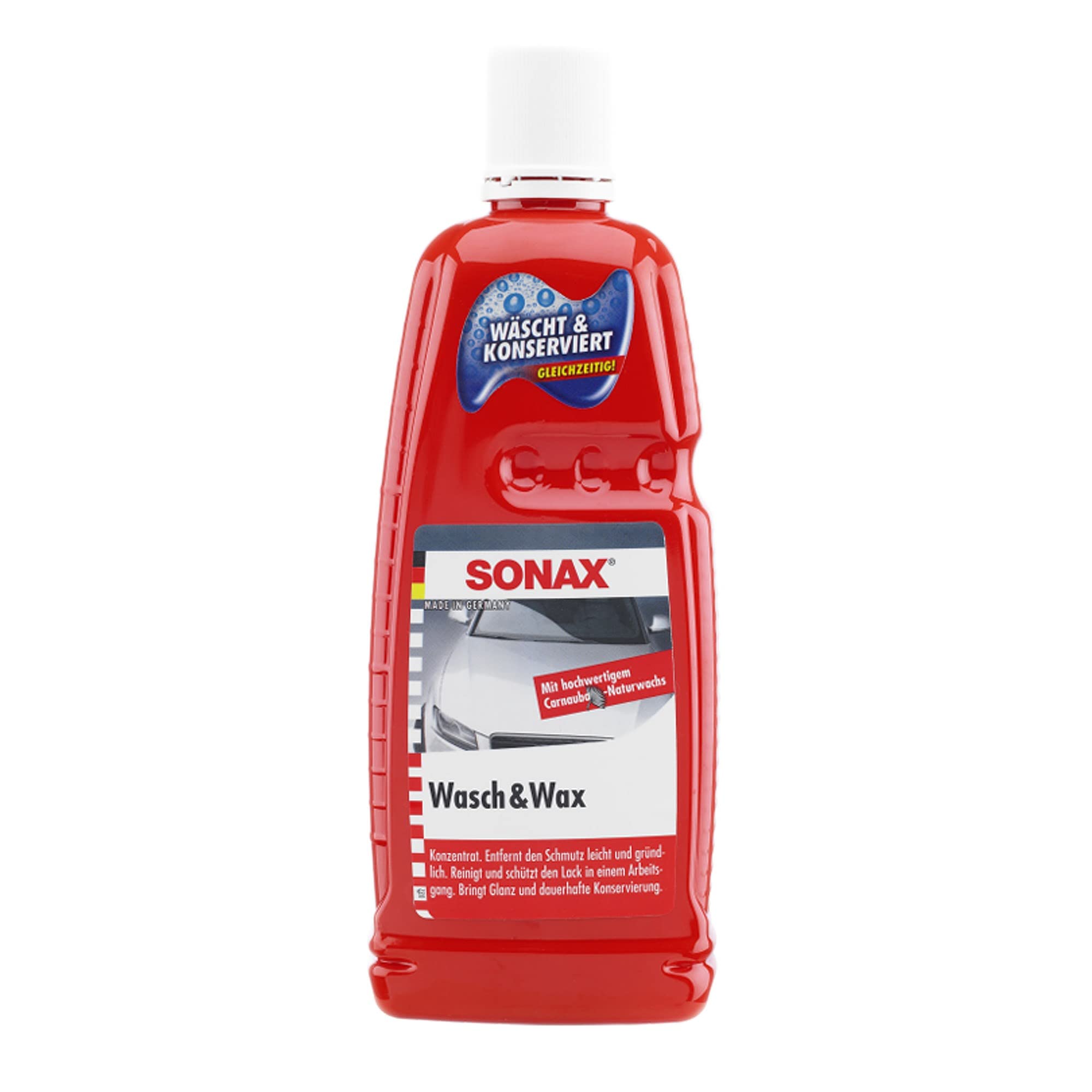 SONAX 6X 03133410 Wasch & Wax Lackpflege Konservierung 1L