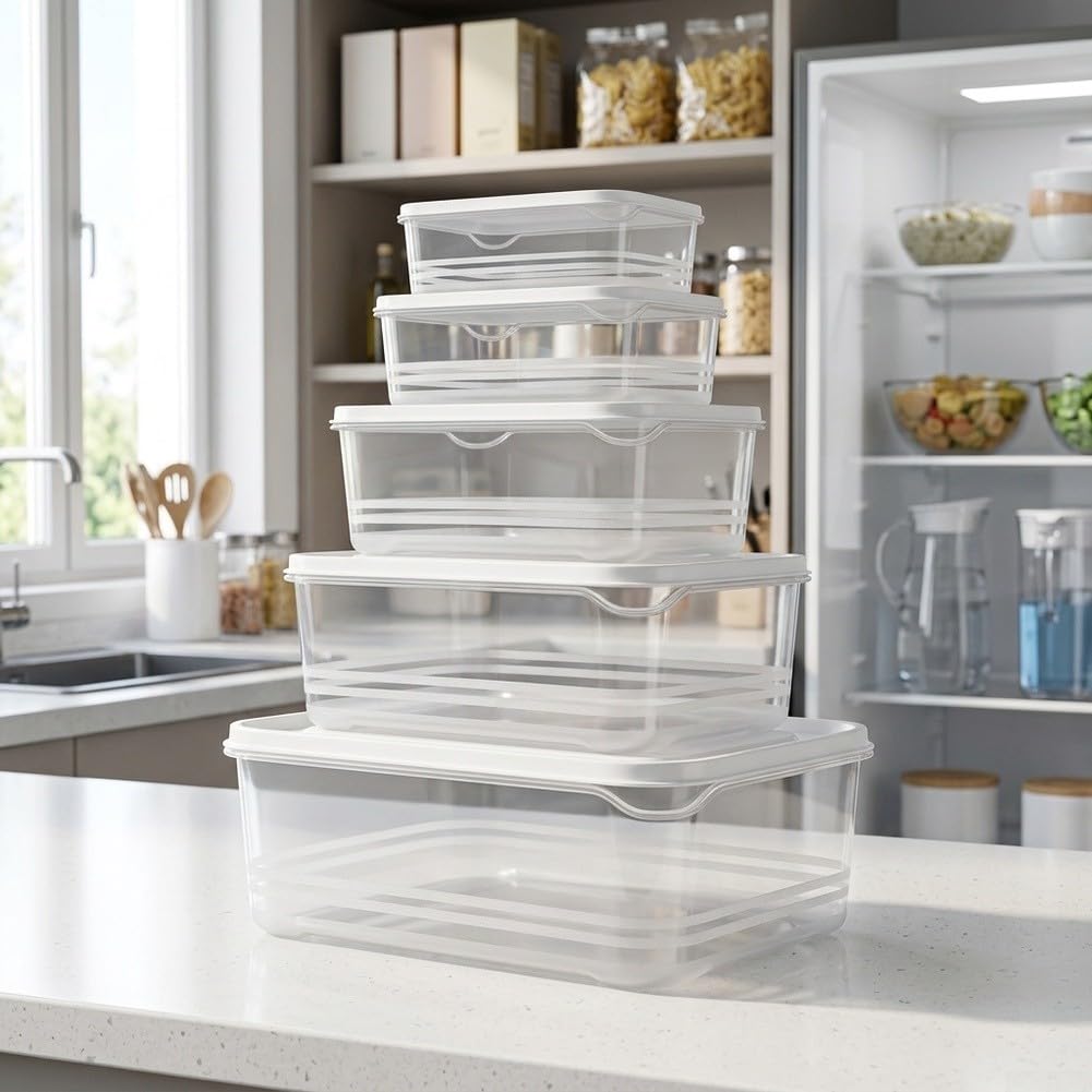 Set Contenedores Cocina 350-2000ml Apilables