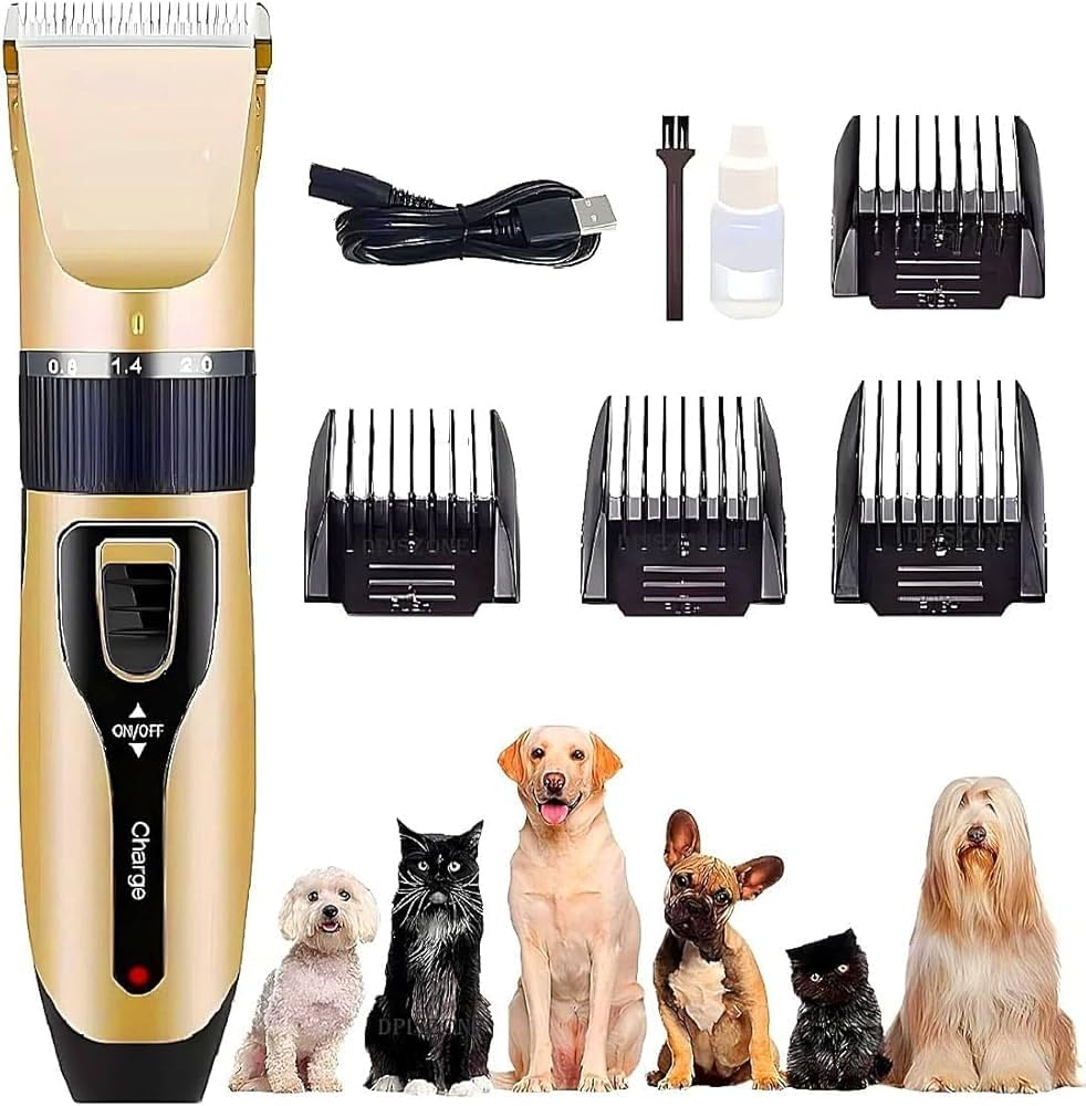 OWLMAN Cordless Pet Clippers Set for Dogs and Cats, Low Noise Electric Trimmer with LED Light, Rechargeable and Stainless Steel Blades Dog Trimmer Pet Grooming Kit, Trimmer for Dog Hair Cutting (B0DGTWW2LL) Amazon Price History, Amazon Price Tracker